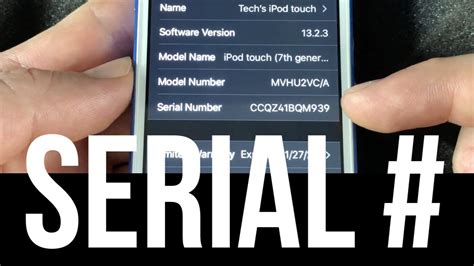 identify ipod by serial number.